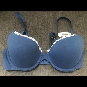 NWT Victoria’s Secret blue cotton bra